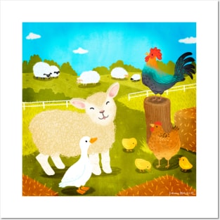 Farm Animals Posters and Art